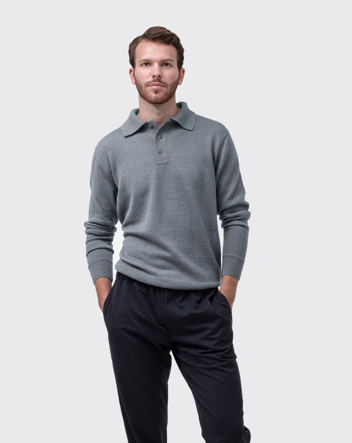 Alpaca Polo - Granite