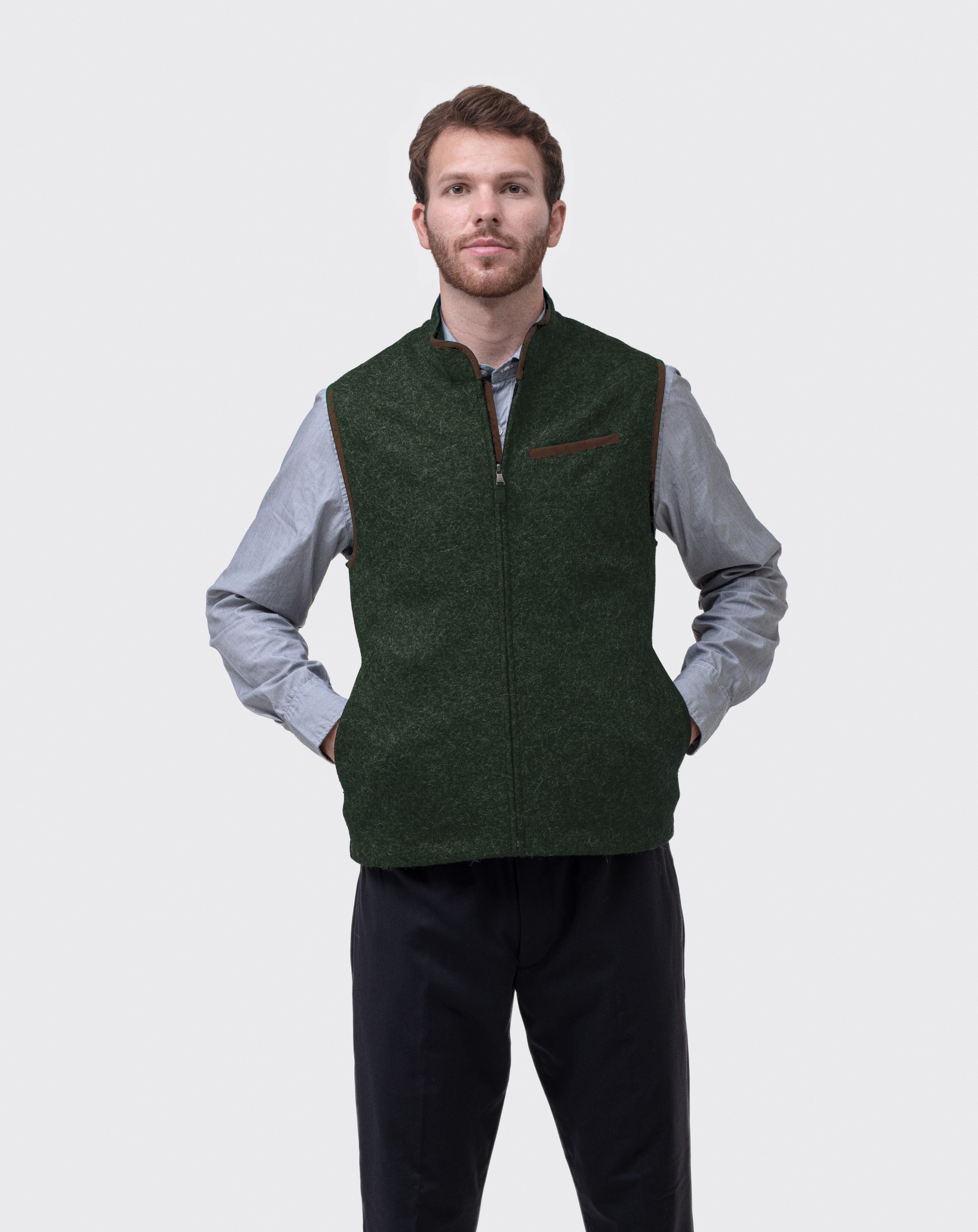 Pine 100% Alpaca-Merino Wool Vest - Ritter